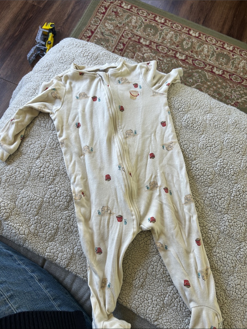 Beach Print Footie Pyjamas